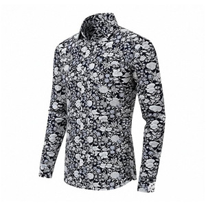 <span class=keywords><strong>Chemise</strong></span> imprimée pour <span class=keywords><strong>homme</strong></span>, style décontracté et tendance, coupe ajustée, idéale pour le travail – Meilleure vente - Product Image 3