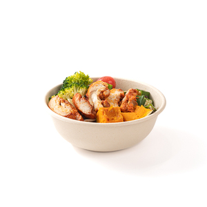 Lokyo Cấp Thực Phẩm Sinh Thái Thân Thiện Với Thực Phẩm Lưu Trữ Container Poke Bát Đi Dùng Một Lần Bột Giấy Bát Cho Phục Vụ Thực Phẩm - Product Image 3