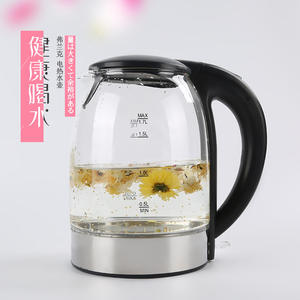 Bouilloire électrique en verre borosilicate Fulanke 1,7 L transparente avec arrêt automatique et protection contre l'ébullition à sec - Product Image 4