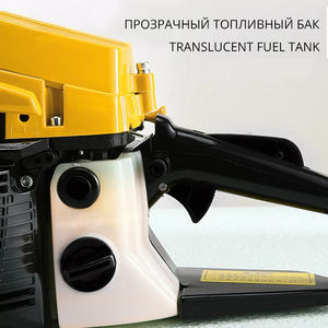Tronçonneuses à essence 7000w 14300rpm 20'' 75CC <span class=keywords><strong>2</strong></span> <span class=keywords><strong>temps</strong></span>, tronçonneuse à essence à double balayage 58, réservoir de carburant transparent - Product Image 2