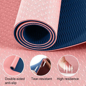 Tapis de Yoga en mousse TPE de haute qualité de 6MM d'épaisseur pour l'exercice de Fitness de Yoga - Product Image 6