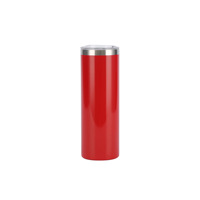Thermos portable pour voiture, bouteille d'eau en acier inoxydable 304 avec couvercle plat pour cadeaux