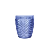 Ensemble de 6 verres en plastique Excelsa bleus 40 cl à motif diamant