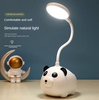 Lámpara de escritorio LED recargable por USB, lámpara de escritorio de lectura para niños, estudio, cabecera, dormitorio, sala de estar