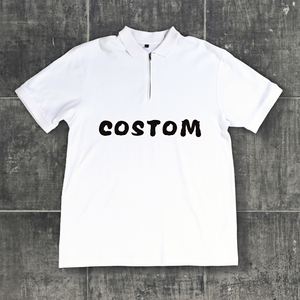 Camiseta Deportiva Casual de Manga Corta para Hombre, Personalizada, Estilo Polo, con Cierre de Cremallera, Cómoda, para Verano - Product Image 2