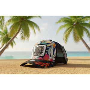 Gorra Trucker Romust de 6 Paneles, Ajustable, de Malla Transpirable, Unisex, Estilo Urbano, con Diseño Animal Bordado, para Primavera/Verano, Casual - Product Image 2