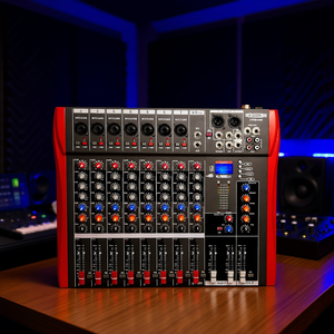 Mezclador de Audio MX de 8 Canales, Consola de DJ Analógica, Karaoke, Bluetooth, Interfaz de Grabación USB, Salida Estéreo, Mezcladora Profesional - Product Image 2