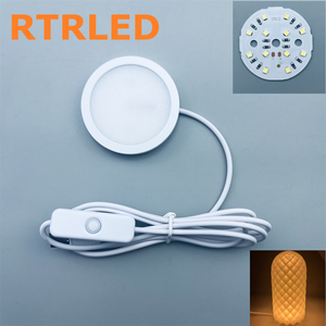 USB Led Round Light with Plug for Restaurant <strong>Table</strong> Decorative Lamp and Ambient Bambulab 3D Printing DIY Lamp Kit Night Light - Product Image 2