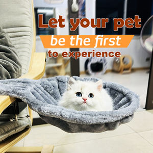 Modernes Umweltfreundliches Komfortables Weiches Fell-Katzenbett-Höhle mit Kunstfell-Füllung und Kartonverpackung für Zuhause Büro oder Gaming-Tische - Product Image 3