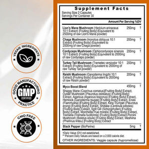 BIOCCHN Private Label Lions Juba Orgânica Leão Juba Cápsulas Lions Juba Cogumelo Cápsulas - Product Image 2