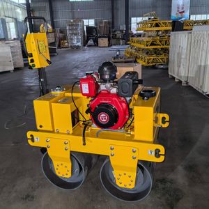 Súper Promociones, 550kg, con Maquinaria de Construcción de Doble Tambor, Mini Rodillo de Carretera, Compactador de Suelo Pequeño - Product Image 1