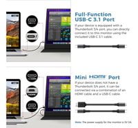 Monitor Portátil IPS de 15.6 Pulgadas Tipo-C, Pantalla Ultrafina para Juegos de 1080P para Laptop, Mac, Teléfono, PS4/ con Cubierta Inteligente