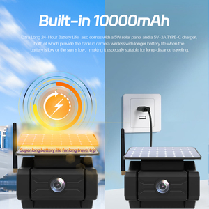 New không dây RV máy ảnh năng lượng mặt trời <span class=keywords><strong>Dash</strong></span> <span class=keywords><strong>Cam</strong></span> an ninh từ đứng DVR hệ thống năng lượng mặt trời Powered pin <span class=keywords><strong>cam</strong></span> cho xe tải RV Trailer xe - Product Image 4