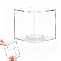 Boîte de présentation en acrylique transparente sur mesure pour ballons de baseball, objets de sport, ballons autographiés et objets de collection
