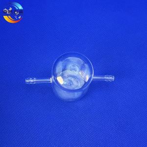 Frasco Reator de Quartzo de Alta Pureza - Vaso de Reação de Vidro de Quartzo para Laboratório com Tubo Lateral para Processamentos Químicos - Product Image 6