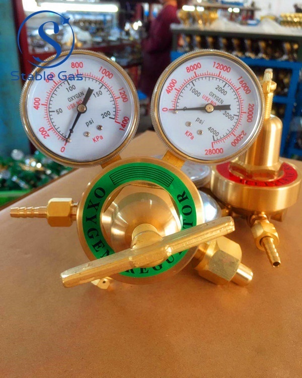 Best Quality Brass 2 Gauge Pressure America Style Oxygen Regulator Industry Regulator