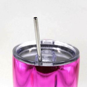 Tasses à café et gobelets à vin en acier inoxydable à double paroi courbée, construction métallique avec couvercle coulissant - Product Image 5