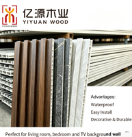 Panel Dinding PVC Desain Modern Bertekstur 3D, Anti Air, Anti Lembab, untuk Dekorasi Dinding Interior Latar Belakang TV