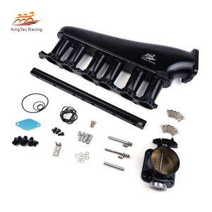 Système d'admission d'air 2JZ GTE, collecteur d'admission en aluminium, rail de carburant, corps de papillon 90mm TB Supra 2J <span class=keywords><strong>Swap</strong></span> 2JZ - Product Image 2