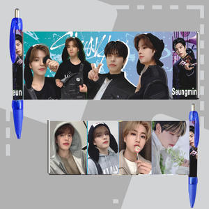 Kpop ضال الاطفال Itzy atetwice قلم حبر جاف مهووس بورنبينك حرف الألبوم القلم التصويري فيليكس كارينا الهدايا الترويجية - Product Image 6