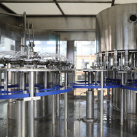 Ligne de production entièrement automatique de machine de remplissage d'eau minérale pure potable en bouteille