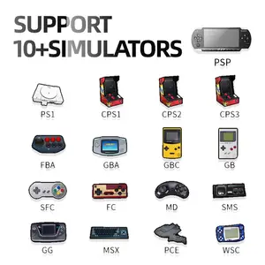 Kablosuz sihirli oyun kutusu artı 64/128gb 10000 + oyunlar X6s 4k Hd Tv Video oyunu konsolu için N64 Dc Ps1