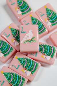 Juego <span class=keywords><strong>de</strong></span> Mahjong Estilo <span class=keywords><strong>Cascanueces</strong></span>, Fichas Rosadas <span class=keywords><strong>de</strong></span> Ballet, Pintadas a Mano, Diseño Americano, Personalizado OEM, Completo - Product Image 4