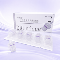 Tête micro-électrode 9 broches pour appareil de mésothérapie standard, embout de mésothérapie réglable et scellé anti-gaspillage, compatible avec la plupart des sérums esthétiques