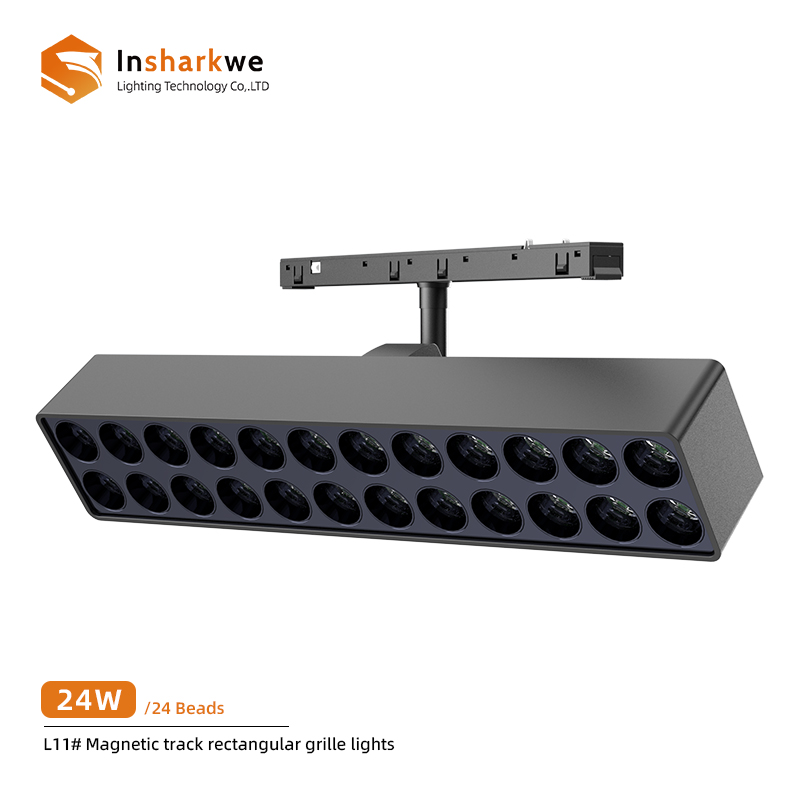 Grille rectangulaire à rail magnétique 24W