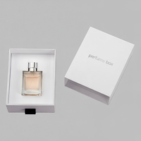Coffret cadeau cosmétique d'huiles essentielles de luxe pour femmes, parfum liquide et fragrance, emballage élégant avec boîte à tiroir coulissant personnalisée