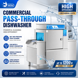 Freestanding Flat Set Dishwasher Industrial High Temperature <b>Cleaning</b> <b>Machine</b> for Catering Business Use 1. Reduces - Product Image 3