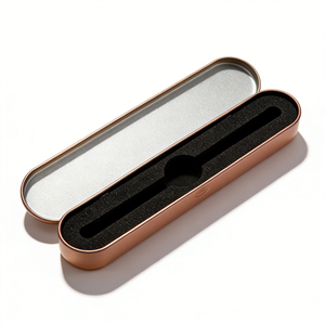 Confezione Personalizzata per Penne a Sfera, <span class=keywords><strong>Astuccio</strong></span> in Latta Verde, Viola, Blu, Oro, Nero, Scatola in Metallo con Coperchio a Scatto per Penne a Sfera, Confezione Regalo - Product Image 6