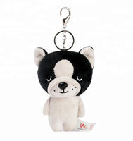 Porte-clés en peluche doux UYEAH OEM/ODM, chiot ou ours de dessin animé, cadeau personnalisé avec logo, mascotte animale moelleuse, jouet en peluche pour chien