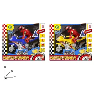 Motocicleta de Juguete de Plástico Moto Power con Luces y Sonidos, 23 cm, Juguete para Niños, MAZZEO GIOCATTOLI, Italia - Product Image 3