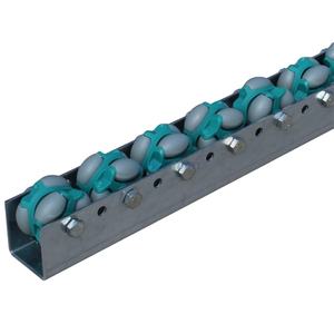 รางม่านม้วนแบบมีล้อไนลอนพลาสติก หมุนได้รอบทิศทาง สำหรับม่านบังแสงด้านล่าง รางม่านด้านข้าง รับน้ำหนักเบา - Product Image 1