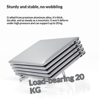 Support pour ordinateur portable F5, support pour téléphone portable, support pour tablette, type pliable en alliage d'aluminium, conception reconfigurable, portable, tendance