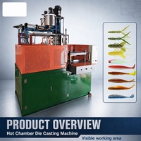 Machine de moulage par injection de leurres souples en PVC TPR bicolore OEM 700g, équipement de fabrication de leurres de pêche, fourniture d'usine
