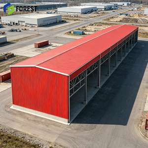 Centre de manutention à travée large en acier structurel de qualité industrielle, résistant aux intempéries, à façade ouverte, pour entrepôt commercial - Product Image 1