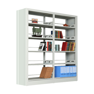 Estantería moderna de acero para libros, mueble de metal con andamio, de cuero - Product Image 2