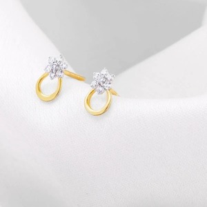 Luxury Fashion Iced Out Diamond Earrings with Luxury Stainless Steel <b>Stud</b> Earring for Women Formal Wear - Product Image 4