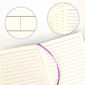 Neu eingetroffen: Modisches lila Notizbuch mit Hardcover, Leder-Sublimationsdruck, PU-Leder-Notizbuch für Studenten - Product Image 4