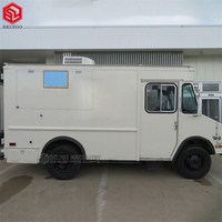 Camion de nourriture électrique Vintage à vendre, Van de nourriture Mobile, chariots de café, camion de Pizza avec camion de crème glacée entièrement équipé