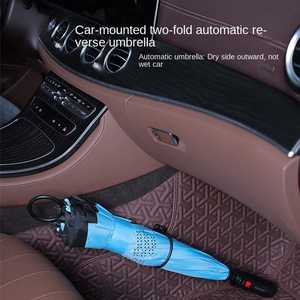 PARACHASE Two-fold Automatic Reverse Car Special Men's Thickened Reinforced Wind-resistant Double <b>Umbrella</b> Travel High Quality - Product Image 2