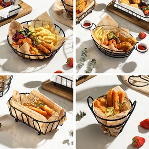 Tragbarer Mini-Quadrat-Frittierkorb aus Edelstahl mit Griff für Pommes Frites, Chips, Servieren von Speisen, Küche, Restaurant, BBQ-Halter - Product Image 2