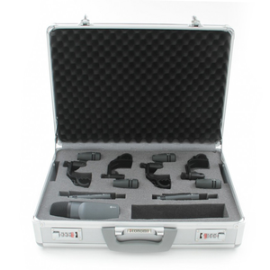 Nhôm Trường Hợp <span class=keywords><strong>Microphone</strong></span> Kit Cho Ban Nhạc Trống Cardioid Nhạc Cụ Xlr Kết Nối Bao Gồm E600 E604 E602 E614 Condenser Mic - Product Image 6