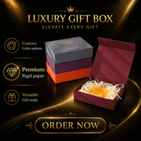 Boîte cadeau rigide à fermeture magnétique en papier couché pour parfums, cosmétiques et bijoux