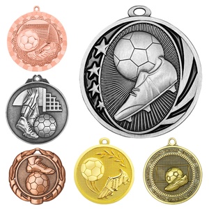 Game Running Race Personalized Engravable 3D Kids Small Wholesale <b>Cheap</b> Award Soccer Football Metal Sports Trophies Custom Medal - Product Image 3
