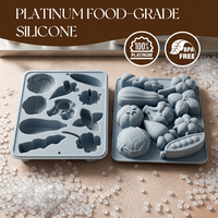 Moule à gâteau en silicone SILIKOLOVE, série légumes, antiadhésif platine LFGB, facile à démouler, sans BPA