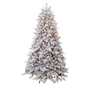 Albero di neve decorato per festeggiare il Natale accanto all'armadio interno