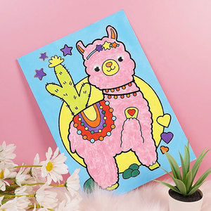 Tự làm kỹ thuật số bức tranh số hình ảnh Canvas Board phim hoạt hình sáng tạo hình ảnh sơn Kit cho trẻ em với 6 Acrylic sơn - Product Image 5